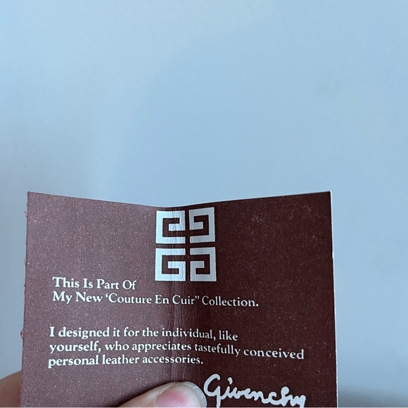 Vintage Givenchy Small Card Holder Leather Wallet - Picture 8 of 9